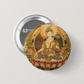 Tara (Vrouw Boeddha) Ronde Button 5,7 Cm (Voorkant /achterkant)