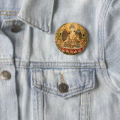 Tara (Vrouw Boeddha) Ronde Button 5,7 Cm (In situ)