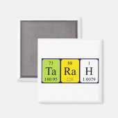 Tarah periodieke table name magnet (Voorkant / Achterkant)