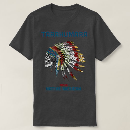 Tarahumara Tribe Native Mexican Indian Proud Retro T-shirt (Design voorkant)
