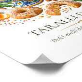 Taralli Dolci – Vintage Italiaans dessert Poster (Hoek)