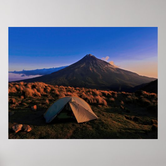 Taranaki Campsite Poster (Voorkant)