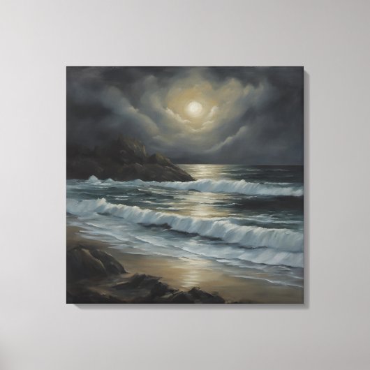 Taranaki Coast - Uitgerekte canvas Print (Voorkant)