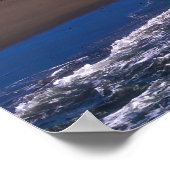 Taranaki en Fitzroy Beach Poster (Hoek)