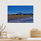 Taranaki en Fitzroy Beach Poster (Keuken)