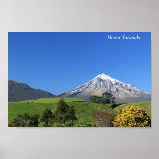 Taranaki, Nieuw-Zeeland Poster (Voorkant)