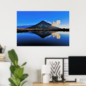 Taranaki Reflection Poster (Thuiskantoor)