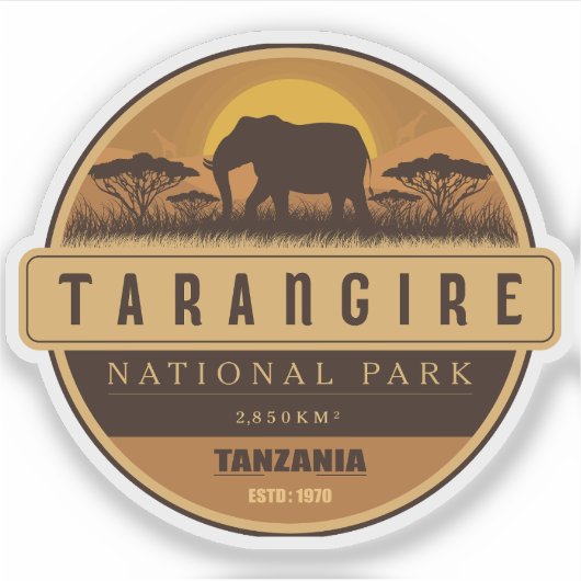 Tarangire National Park , Tanzania Sticker (Voorkant)