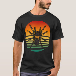 Tarantula 80s Retro Mannen Vrouwen Spider Sunset L T-shirt