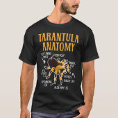 Tarantula Anatomy Arachnid Insect Spider Whisperer T-shirt (Voorkant)