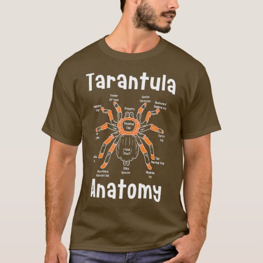 Tarantula Anatomy Funny Spider T-shirt (Voorkant)