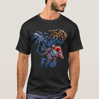 Tarantula blauw/rood/oranje/zwarte tarantula spin t-shirt