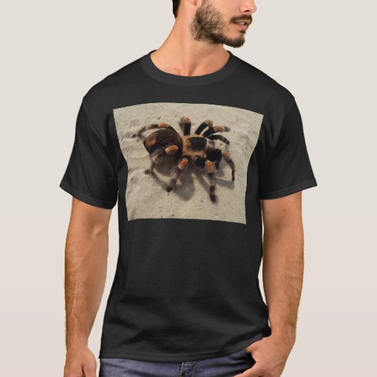Tarantula brachypelma rode knie giftig t-shirt (Voorkant)