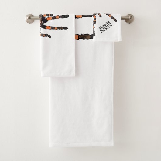 Tarantula cartoon illustratie bad handdoek (Insitu)