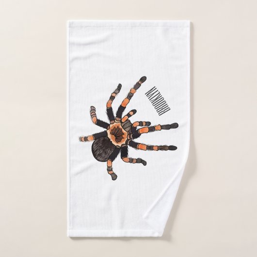 Tarantula cartoon illustratie bad handdoek (Handdoek)