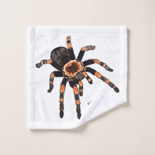 Tarantula cartoon illustratie bad handdoek