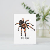 Tarantula cartoon illustratie briefkaart (Staand voorkant)