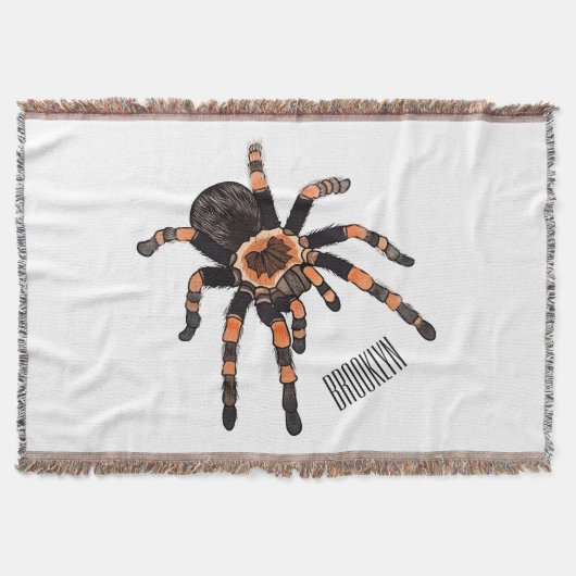 Tarantula cartoon illustratie deken (Voorkant)