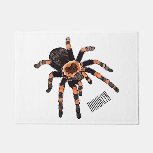 Tarantula cartoon illustratie deurmat (Voorkant)