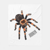 Tarantula cartoon illustratie fleece deken (Voorkant)