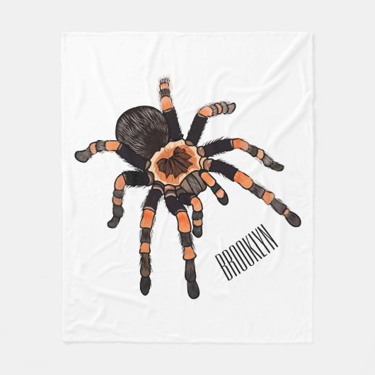 Tarantula cartoon illustratie fleece deken (Voorkant)