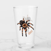 Tarantula cartoon illustratie glas (Voorkant)