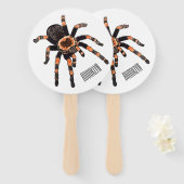 Tarantula cartoon illustratie handwaaier (Voorkant en achterkant)