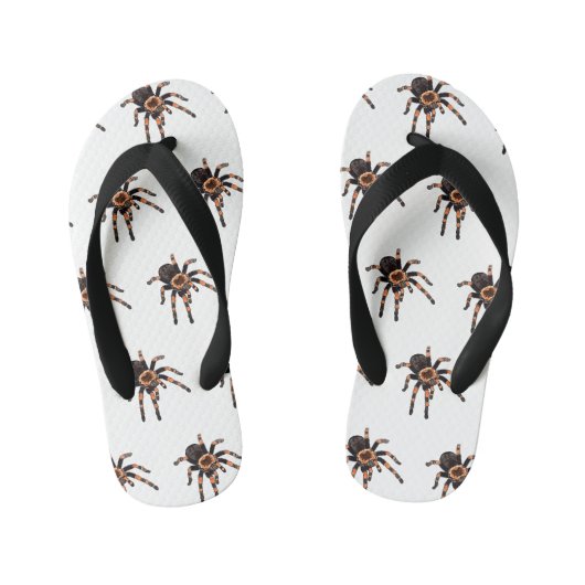 Tarantula cartoon illustratie kinder teenslippers (Voetbed)