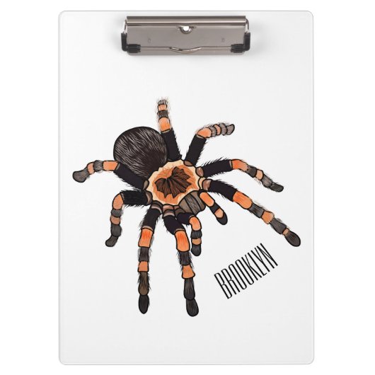 Tarantula cartoon illustratie klembord (Voorkant)