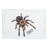 Tarantula cartoon illustratie kussensloop (Achterkant)