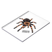 Tarantula cartoon illustratie notitieboek (Linkerzijde)