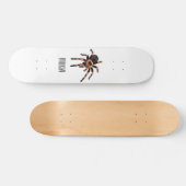 Tarantula cartoon illustratie persoonlijk skateboard (Horizontaal)