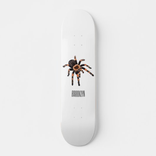 Tarantula cartoon illustratie persoonlijk skateboard (Voorkant)