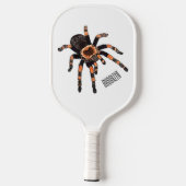 Tarantula cartoon illustratie pickleball paddle (Achterkant)