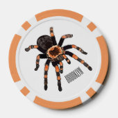 Tarantula cartoon illustratie poker chips (Achterkant)