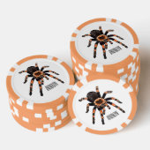 Tarantula cartoon illustratie poker chips (Opstapeling)