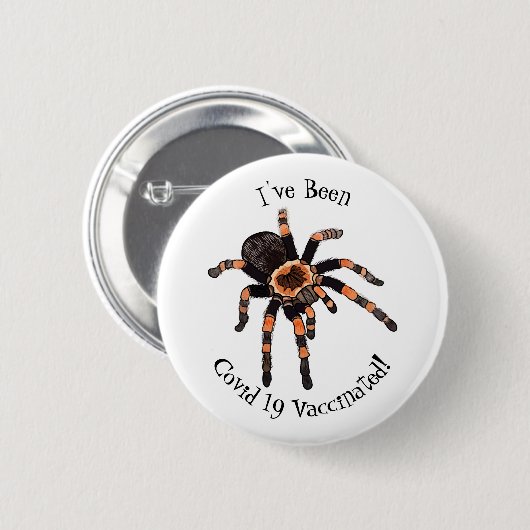 Tarantula cartoon illustratie ronde button 5,7 cm (Voorkant /achterkant)
