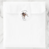 Tarantula cartoon illustratie ronde sticker (Tas)