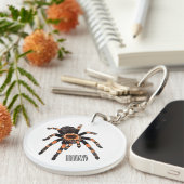 Tarantula cartoon illustratie sleutelhanger (Voorkant Rechts)