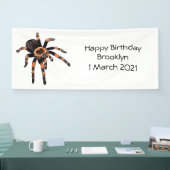 Tarantula cartoon illustratie spandoek (Beurs)