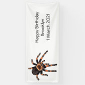 Tarantula cartoon illustratie spandoek (Verticaal)