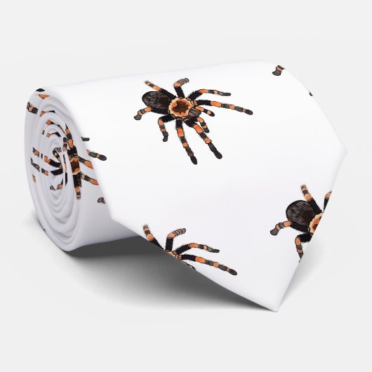 Tarantula cartoon illustratie stropdas (Opgerold)