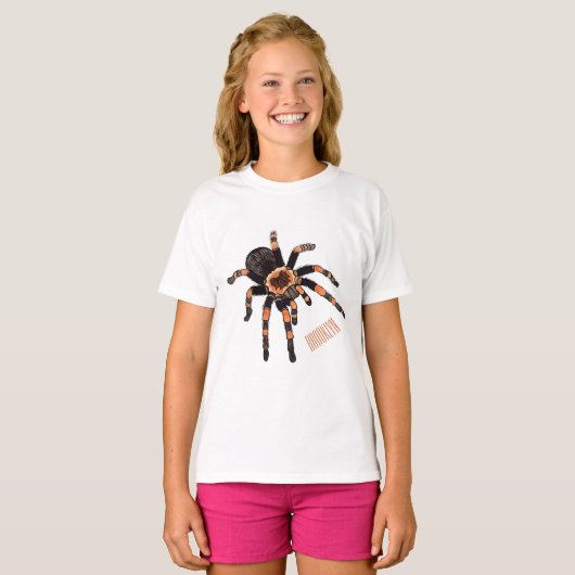 Tarantula cartoon illustratie t-shirt (Voorkant volledig)