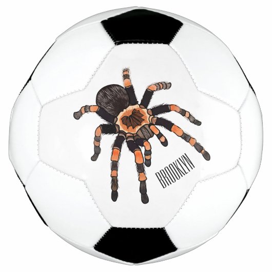 Tarantula cartoon illustratie voetbal (Voorkant)