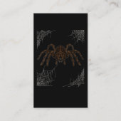 Tarantula Cobwebs Spider Halloween Visitekaartje (Voorkant)