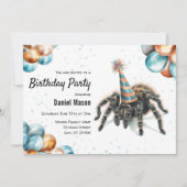 Tarantula Creepy Schattige Spider Bug Verjaardagsf Kaart (Voorkant)