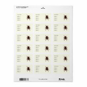 Tarantula Etiket (Full Sheet)
