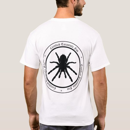 "Tarantula Fan" T-shirt (achter logo) (Achterkant)
