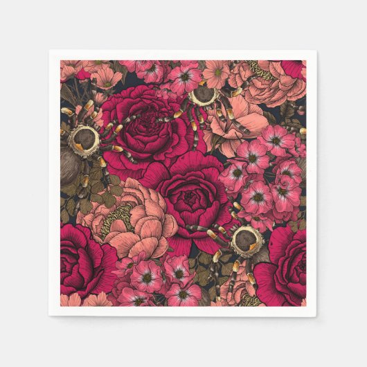 Tarantula garden 4 servet (Voorkant)