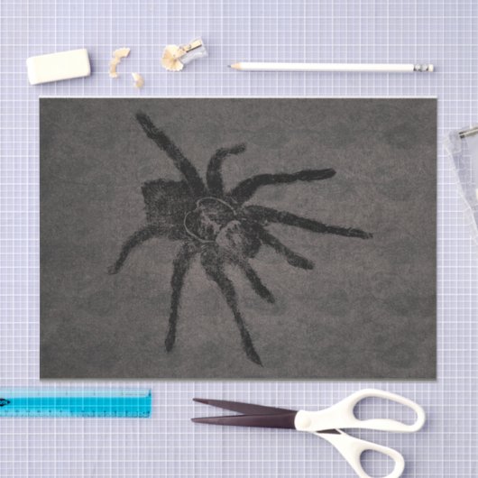 Tarantula Goth Decoupage Tissuepapier (Craft)